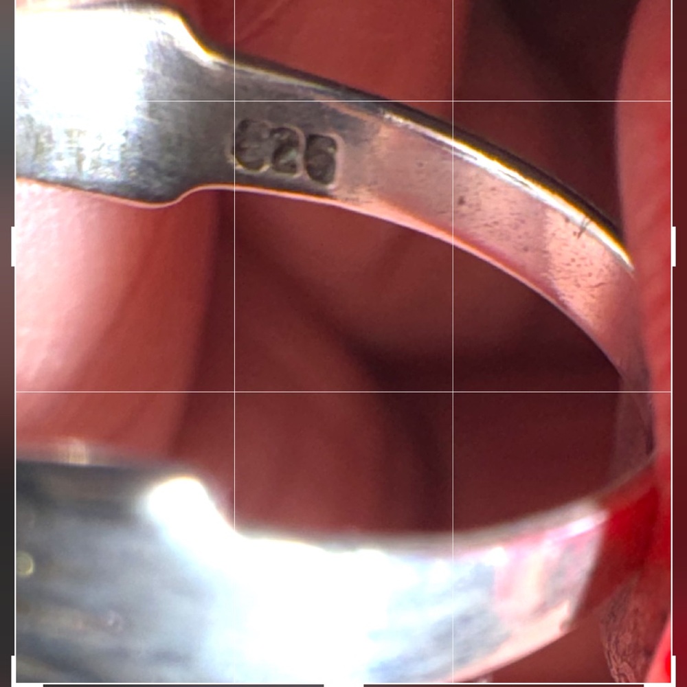 Vintage Claddagh Ring With Ruby Heart Sterling Si… - image 4